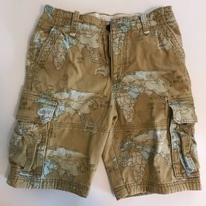 Abercrombie khaki cargo shorts
